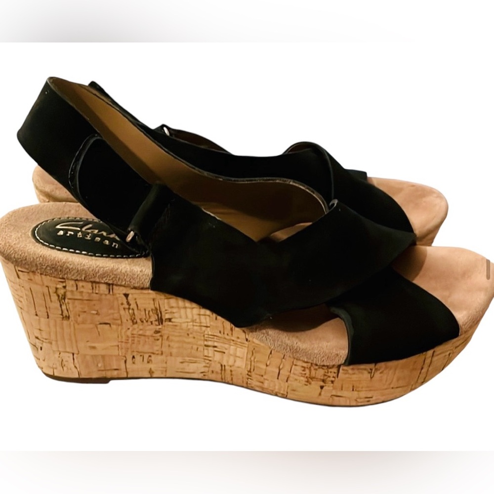 Black Clarks sandles